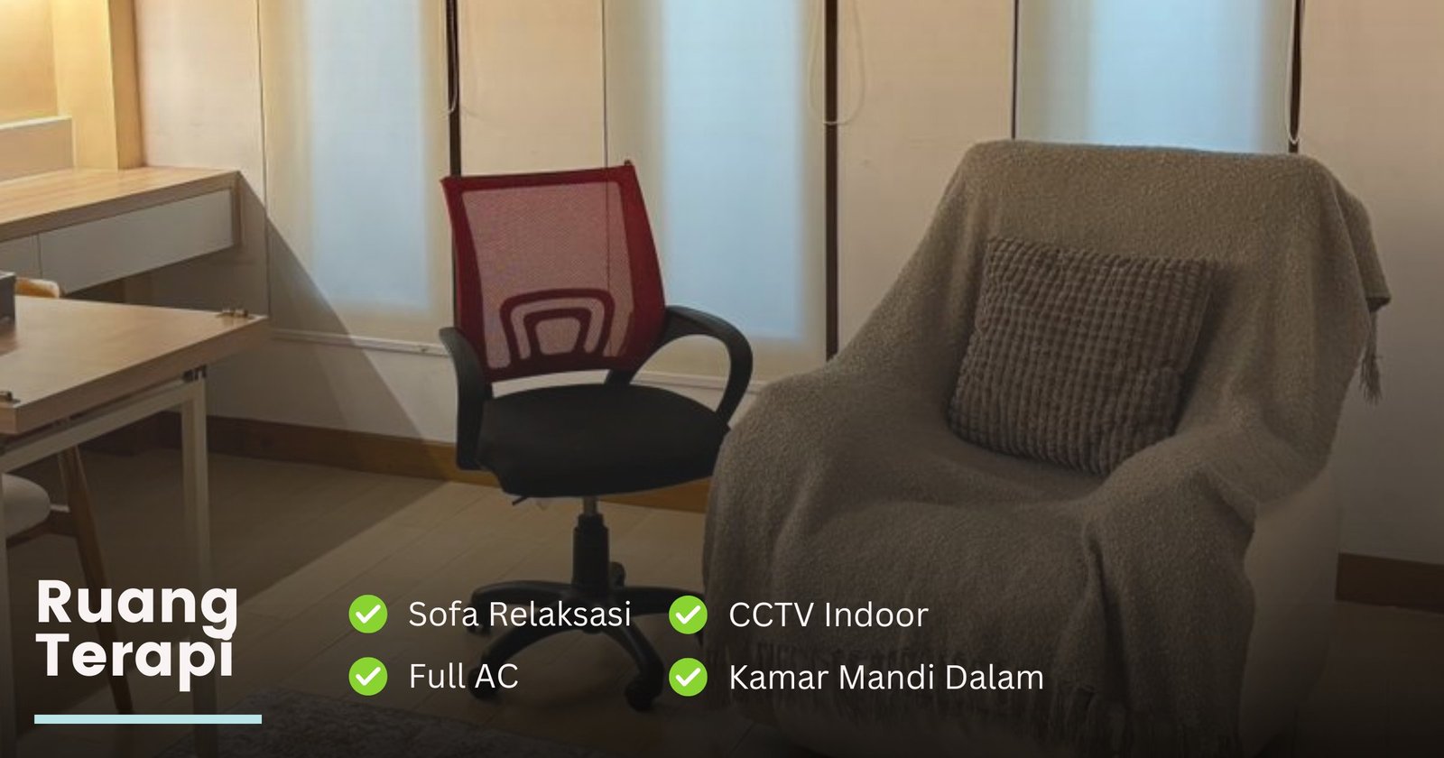 Ruang terapi Pulihkan Diri