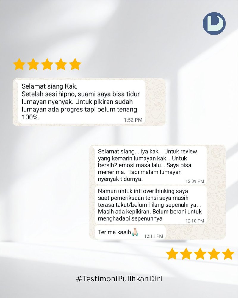 Testimoni klien Pulihkan Diri