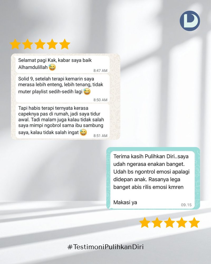 Testimoni klien Pulihkan Diri
